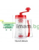 Ръчен уред за палачинки и мъфини с диспенсър и дръжка за миксер